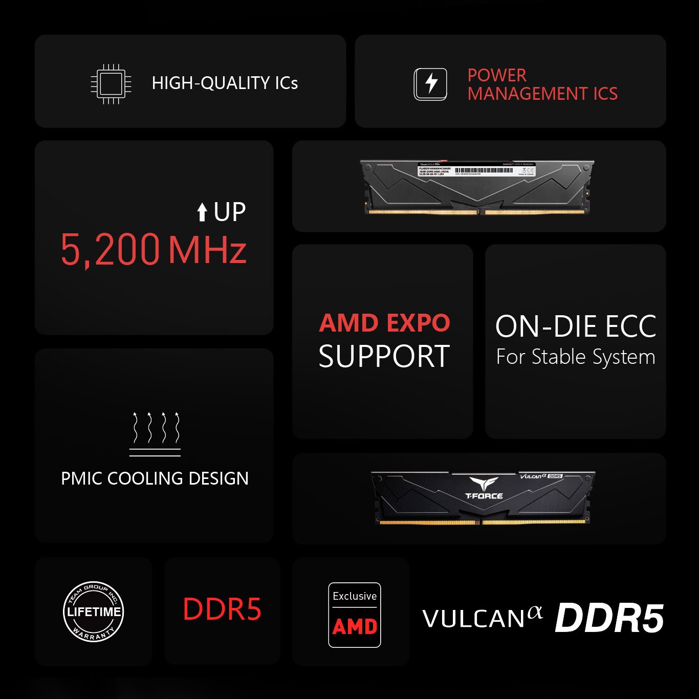 T-FORCE VULCANa DDR5 Memory